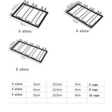 Load image into Gallery viewer, Wine Glass Rack Stainless Steel Hanging Holder Cup Stemware Stand Teacup Goblet Hanger Shelf Home Kitchen Bar Sipplies
