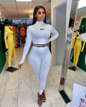 Load image into Gallery viewer, European and N Women's Clothing Hot Cross-border Trade Autumn and Winter Sexy Solid Color Tight Long-sleeved Suit