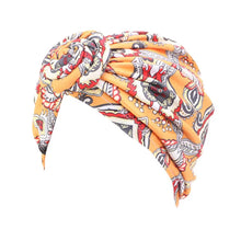 Load image into Gallery viewer, Women tie Turban Hat bohemian style cotton top knot turban african twist headwrap Ladies Hair Accessories India Hat Chemo Cap