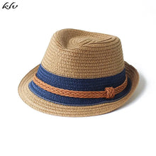 Load image into Gallery viewer, Baby Hat Fashion Straw Cap For Boys Girls Children Breathable Hat Show Kids Hat Beach Caps Summer Sun Hats