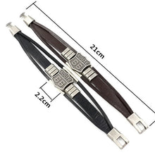 Load image into Gallery viewer, Trendy American Route 66 Printed Pattern Bracelet Men's Bracelet Metal Multilayer Leather Bracelet Accessories New Party Jewelry