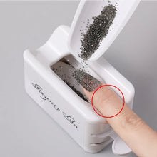Load image into Gallery viewer, Nails art glitter powder sequins double layer manicure tool rhinestones gems decorations recycling box storage portable containe