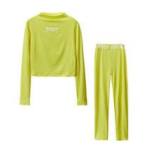 Load image into Gallery viewer, European and N Women's Clothing Hot Cross-border Trade Autumn and Winter Sexy Solid Color Tight Long-sleeved Suit