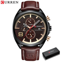 Load image into Gallery viewer, New Men Watches Top Brand Luxury CURREN Military Quartz Watch Men's Sport Wristwatch Relogio Masculino Waterproof