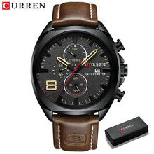 Load image into Gallery viewer, New Men Watches Top Brand Luxury CURREN Military Quartz Watch Men's Sport Wristwatch Relogio Masculino Waterproof