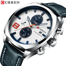 Load image into Gallery viewer, New Men Watches Top Brand Luxury CURREN Military Quartz Watch Men's Sport Wristwatch Relogio Masculino Waterproof