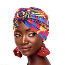 Load image into Gallery viewer, Women tie Turban Hat bohemian style cotton top knot turban african twist headwrap Ladies Hair Accessories India Hat Chemo Cap