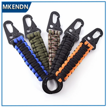 Load image into Gallery viewer, MKENDN Carabiner Umbrella Rope Keychain Outdoor Camping Climbing Tactical Survival Tool Eagle beak Snap Clip Lock Buckle Hook