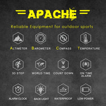 Load image into Gallery viewer, NORTH EDGE Men's sport Digital watch Hours Running Swimming Military Army watches Altimeter Barometer Compass waterproof 50m