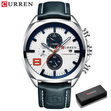 Load image into Gallery viewer, New Men Watches Top Brand Luxury CURREN Military Quartz Watch Men's Sport Wristwatch Relogio Masculino Waterproof