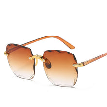 Load image into Gallery viewer, Square Rimless Sunglasses Women Luxury Brand Designer Summer Red Glasses Fashion Sun glasses For Men UV400 Shades Oculos