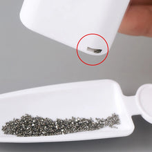 Load image into Gallery viewer, Nails art glitter powder sequins double layer manicure tool rhinestones gems decorations recycling box storage portable containe