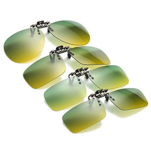Load image into Gallery viewer, Day and Night Flip Up Clip On Sunglasses Polarized Driving Aviation Oversized S M L Size Yellow Green Lens Fishing UV400 Goggles