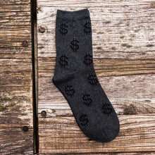 Load image into Gallery viewer, Novelty Men's Long Socks Money Dollar Patterned Socks Funny Style Pure Cotton Sock for Men