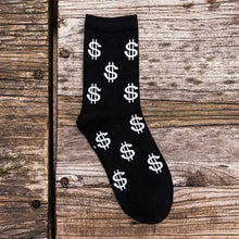 Load image into Gallery viewer, Novelty Men's Long Socks Money Dollar Patterned Socks Funny Style Pure Cotton Sock for Men