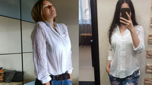 Load image into Gallery viewer, Chemisier Femme Womens Tops Fashion Summer Linen White Shirt Women Long Sleeve Blouse Korean Woman Clothes Roupas Femininas