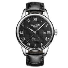 Load image into Gallery viewer, Men Watches 2025 GUANQIN Automatic Self-Wind Date Watch Mens Top Brand Luxury Mechanical Leather Wristwatch relogio masculino