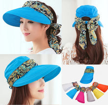 Load image into Gallery viewer, Summer hats for women chapeu feminino new fashion visors cap sun cap collapsible anti-uv hat 6 colors