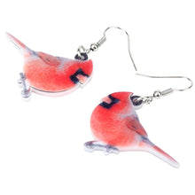 Load image into Gallery viewer, Unique Northern Cardinal Bird Earrings Big Long Dangle Acrylic Drop Novelty Birds Animal Jewelry For Women Girls