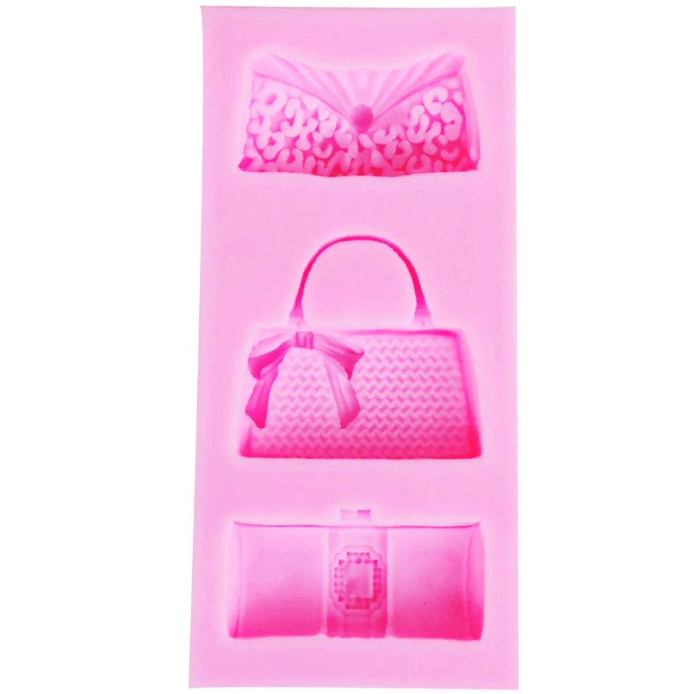 Byjunyeor F1154 Fashion Bags Epoxy UV Resin Fondant Chocolate Mold Silicone Mold Fondant Cake Decoration Molds