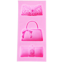 Load image into Gallery viewer, Byjunyeor F1154 Fashion Bags Epoxy UV Resin Fondant Chocolate Mold Silicone Mold Fondant Cake Decoration Molds