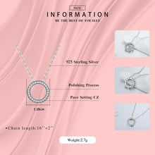 Load image into Gallery viewer, Modian Romantic Real 925 Sterling Silver Fashion Round Hearts Necklace For Women Fantastic Life Wedding Necklaces Jewelry Gift