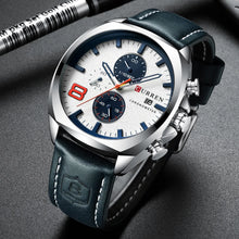 Load image into Gallery viewer, New Men Watches Top Brand Luxury CURREN Military Quartz Watch Men's Sport Wristwatch Relogio Masculino Waterproof