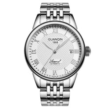 Load image into Gallery viewer, Men Watches 2025 GUANQIN Automatic Self-Wind Date Watch Mens Top Brand Luxury Mechanical Leather Wristwatch relogio masculino