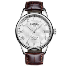 Load image into Gallery viewer, Men Watches 2025 GUANQIN Automatic Self-Wind Date Watch Mens Top Brand Luxury Mechanical Leather Wristwatch relogio masculino