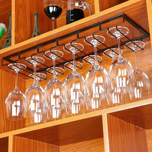 Load image into Gallery viewer, Wine Glass Rack Stainless Steel Hanging Holder Cup Stemware Stand Teacup Goblet Hanger Shelf Home Kitchen Bar Sipplies