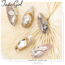 Load image into Gallery viewer, 1 Pot Nails Abalone Shell Fragments Texture Natural Sea Shell 3d Charm Nail Art Decoration Slice DIY Beauty Salon Tools new