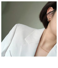 Load image into Gallery viewer, 2025 New European and American Simple Metal Arc Earrings Are Small Accessories For Woman‘s Korean Fashion Jewelry Girls Students