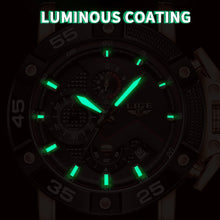 Load image into Gallery viewer, Man Watch LIGE Top Brand Luxury Sports Watches for Men Luminous Chronograph Quartz Wristwatch Big Dial Male Clock Gifts for Men