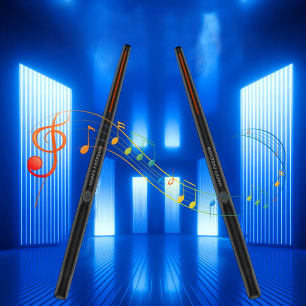 Electric Air Drumsticks Portable Air Drum with Drumsticks Professional Smart Electronic Drum Set for Beginners Children Adults