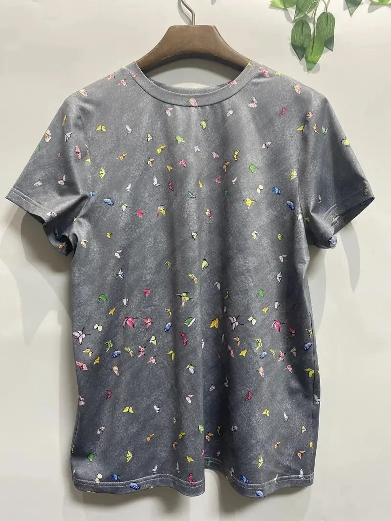 Women's Clothes 2025 Summer Shirts & Blouses Print Graphic T Shirts ropa barata de mujer con envíos gratis Top Mujer Regulai Fit