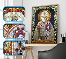 Load image into Gallery viewer, New 5d DIY Diamond Painting Cross Stitch Character Religious Lady, Round Diamond Embroidery Home Decoration 30x40cm