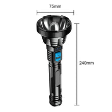 Load image into Gallery viewer, LED Flashlight Multifunctional Waterproof Handheld Spotlight USB Charging Service Work Light Power Display for Outdoor Equipment