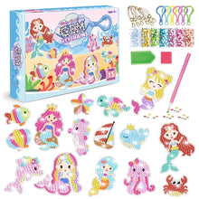 Load image into Gallery viewer, 2026 NEW 15 Piece Diamond Painting Handicraft Set For children's Handmade DIY Mermaid Animal Keychain As A Gift For children's