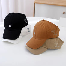 Load image into Gallery viewer, Kids Baseball Caps for Boys Girls Sun Hat Love Heart Hollow High Ponytail Caps Children Adjustable Baseball Caps for 4-12 Years