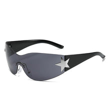 Load image into Gallery viewer, Fashion Sunglasses for Women Men Trendy Shield Wrap Around Sunglasses Oversized Fashion Frameless Sun Glasses