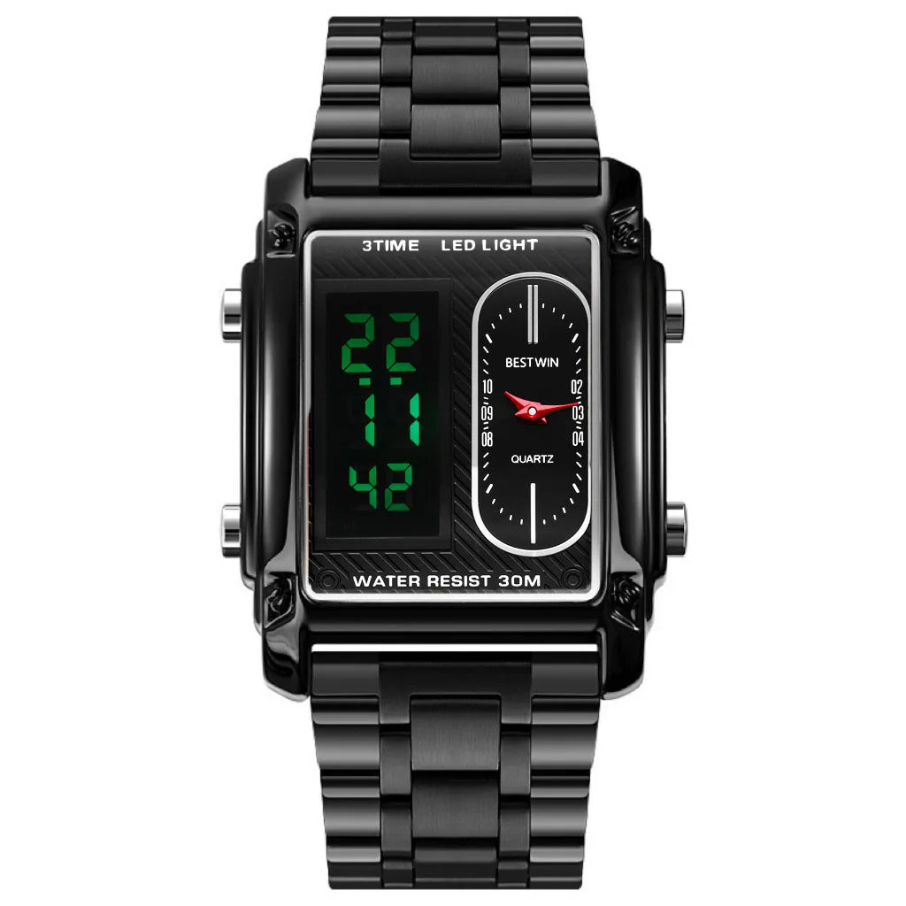 Wrist Watches For Men Top Brand Luxury Golden Men Watches Gold Big Male Wristwatch Man Square Golden Dial Relogio Masculino