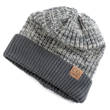 Load image into Gallery viewer, New Unisex Two-Tone Winter Hats Add Fur Lined Men And Women Fashion Warm Beanie Cap Casual Winter Knitted Hats