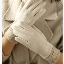 Load image into Gallery viewer, Winter Cashmere Gloves for Women Warm Touch Screen Gloves Cold Protection Full Finger Mittens Outdoor Cycling Thick Woolen Glove