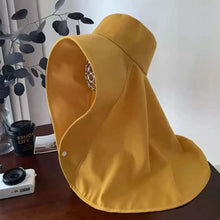 Load image into Gallery viewer, Summer Hats for Women Outdoor UV Anti Neck Protection Sun Visors for Lady Fishing Hiking Wide Brim Shawl Sunscreen Ponytail Cap