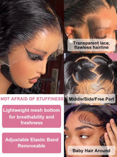 Load image into Gallery viewer, Loose Deep Wave 13x6 Hd Lace Frontal Wigs 100% Human Hair Brazilian 40 Inches Curly Wigs 4x4 Lace Closure Wig Preplucked On Sale