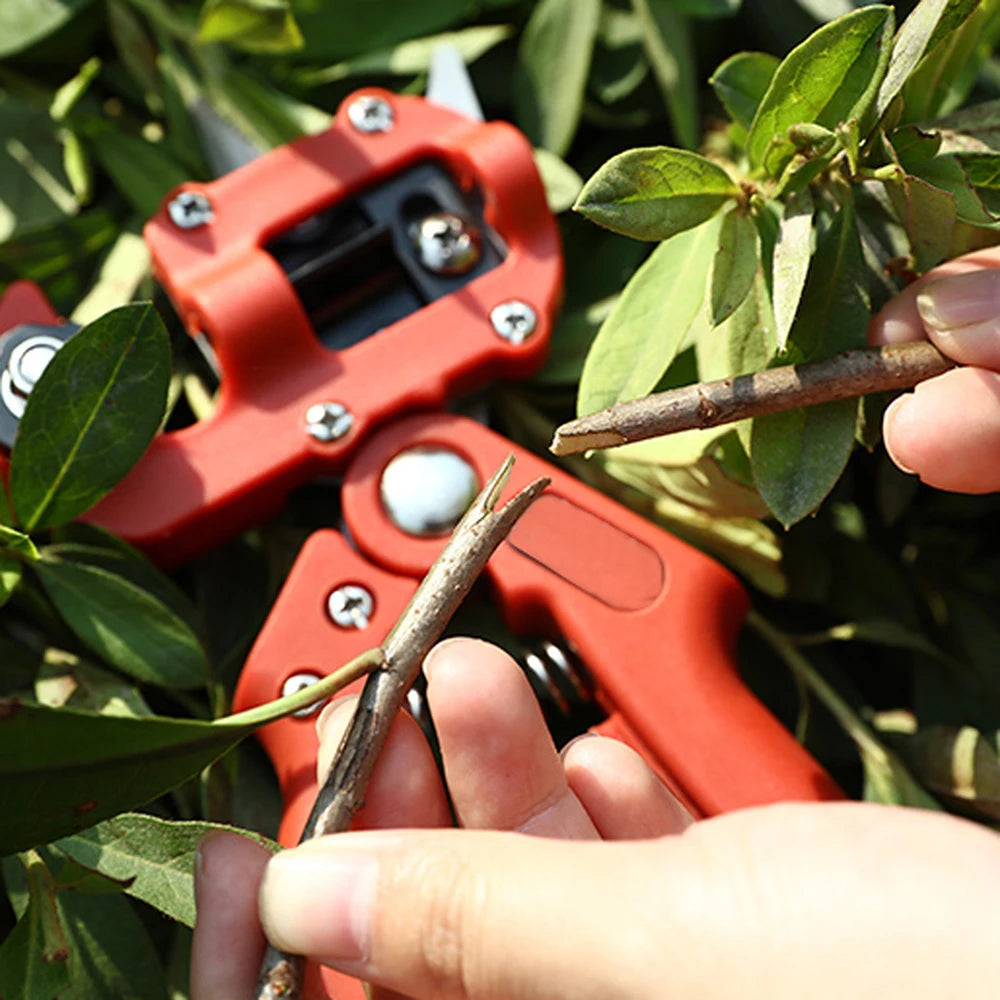 Garden Grafting Tool Multi-Function Seedling Fruit Tree Grafting Shears Farming Pruning Grafting Machine Budding with Toolbox