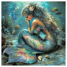 Load image into Gallery viewer, The mermaid under the sea 5D Diamond Painting Set, DIY Full Square Round Diamond Home Decoration Painting Set, Gift, New Arrival