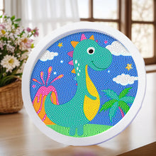 Load image into Gallery viewer, Cartoon Diamond Painting Kits Animals with Wooden Frame Kits for Kids DIY handmade Dinosaur Creative Point Diamond Paint