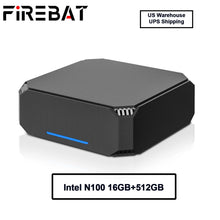 Load image into Gallery viewer, FIREBAT AK2 PLUS Mini PC Gamer Intel N100 CPU Windows 11 Mini PC Gaming DDR4 16GB RAM 512GB SSD WIFI5 BT4.2 US Warhouse Ship