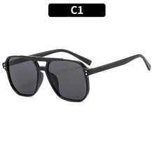Load image into Gallery viewer, Vintage Square Sunglasses for Women Men Thick Frame Double Bridges Eyewear Female Chic Polygon Sun Glasses UV400 Shades